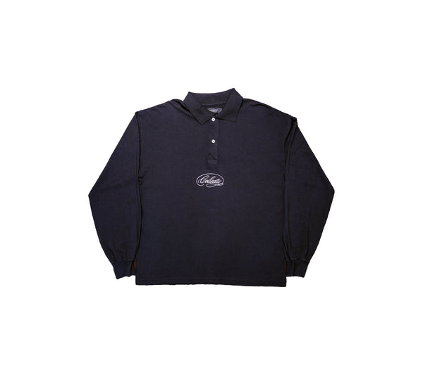 CURSIVE LONG SLEEVE POLO