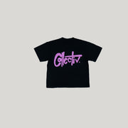 Signature Tee - Black/ Pink