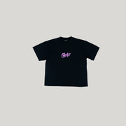 Signature Tee - Black/ Pink