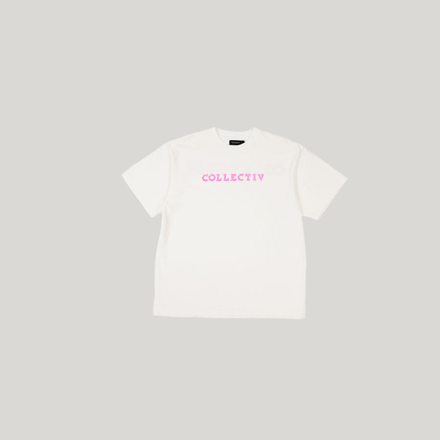 Staple Tee - White/ Bubblegum
