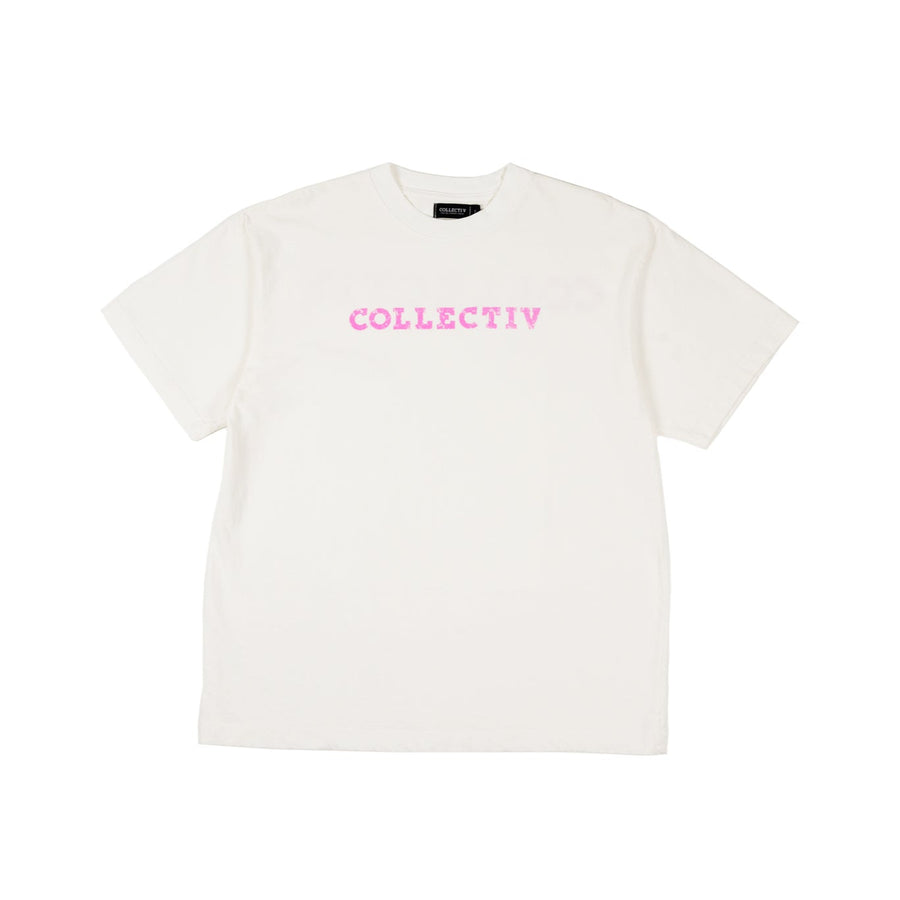 Staple Tee - White/ Bubblegum