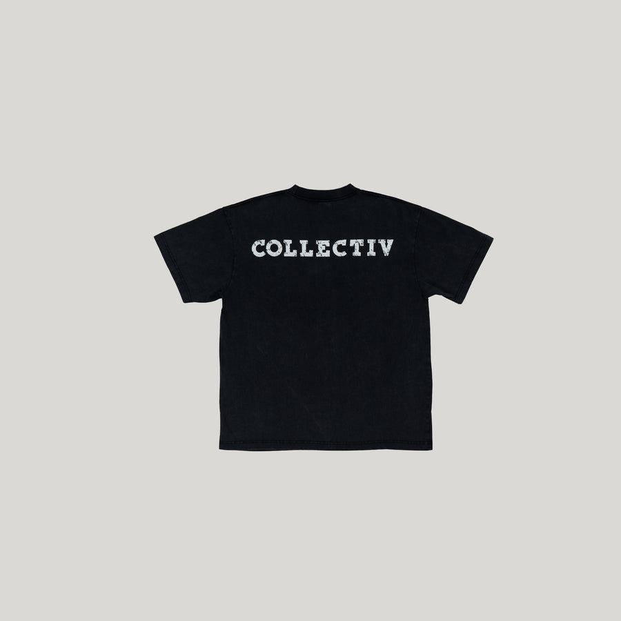 Staple Tee - Vintage Black/ White
