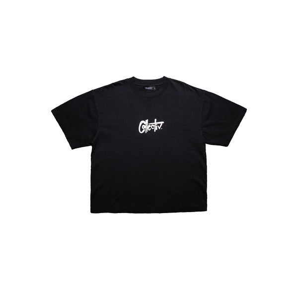 SIGNATURE TEE - BLACK / WHITE